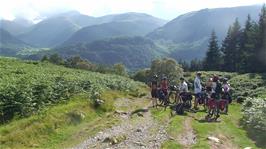 The track continues downhill to Borrowdale